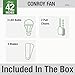 Hunter Fan Company 51022 Hunter Conroy Indoor Low Profile Ceiling Fan with LED Light and Pull Chain Control, 42