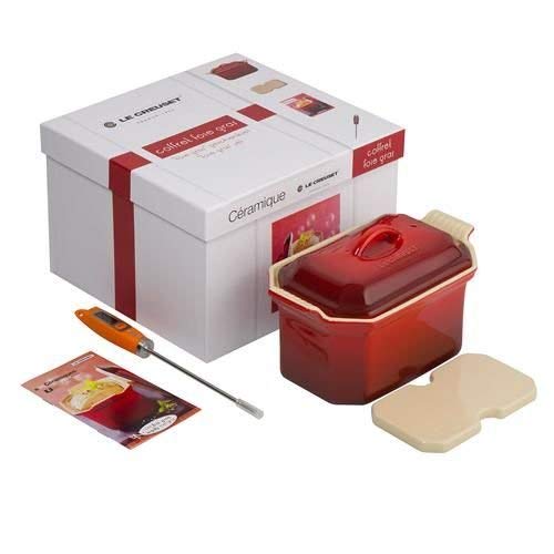 Le Creuset Terrina rectangular, Con prensa integrada, 19 x 11.4 cm, Cer�mica de gres, Cereza