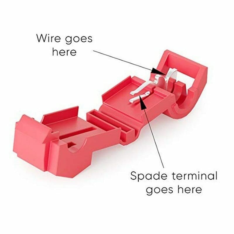 Wiring Connecting Terminals - 120PCS Main line Branch Wiring clamp T-Shaped Break-Free Wire clamp Combination Set Quick Terminal