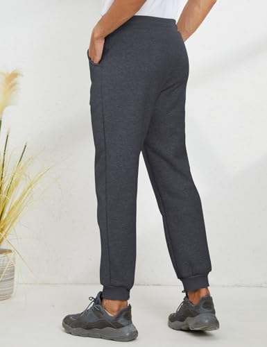 Image of Gihuo Men's Winter Fleece Pants Sherpa Lined Sweatpants Active Running Jogger Pants