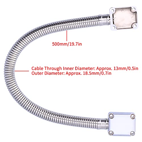 Door Loop Wire Protector, Access Cable Protector Wide Applications Door Loop Stainless Steel with Metal Head for
