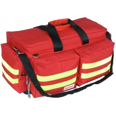 GIMA - Emergency Smart Bag, Rot Farbe, Polyester, leere, Trauma, Rettungsdienst, ärztliche, Erste Hilfe, Krankenpfleger, Mehrtaschenbeutel für Sanitäter, 65x35x35 cm Cover