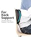 Fosmon Travel Neck Pillow with Earplugs & Storage Bag, Soft and Comfortable Memory Foam Cushion, Head & Chin Contour Support, Machine Washable 100% Cotton Cover for Traveling Flying Airplane Car Bus