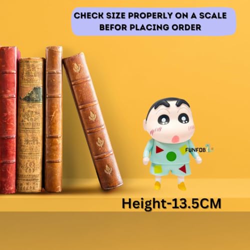 Image of FUNFOB Shinchan Action Figure | Shin chan Figurine Cartoon Figures Toys for Boys & Girls PVC Multicolour | Shin Nightsuit Standing