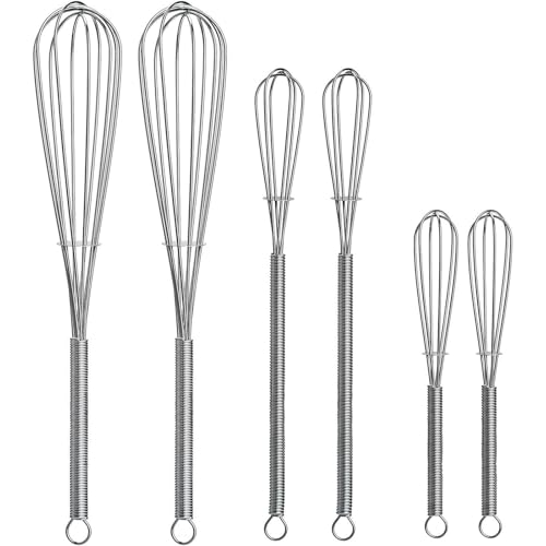 La Mejor Selección de Lavavajillas estrechos los más recomendados. 46 6 Batidores Globo, Acero Inoxidable, 130mm 180mm 210mm, Ideal Para Mezclar Proteínas, Preparar Salsas y Batir Huevos en Recipientes Estrechos, Perfecto Para Cocineros Caseros y...