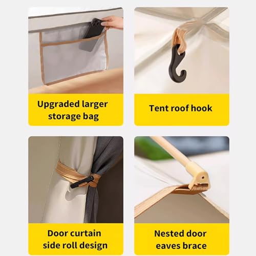 Carpa portátil impermeable para camping 2-3 personas miniatura 5