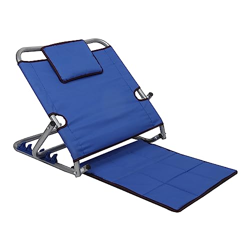 kossto-Adjustable-Hospital-Back-Rest-for-Use-on-Bed-OR-Back-Support-Back-Adjustable-Multi-Function-5-Changeable-Recline-AnglesFoldable-Portable-Universal-Size-Blue