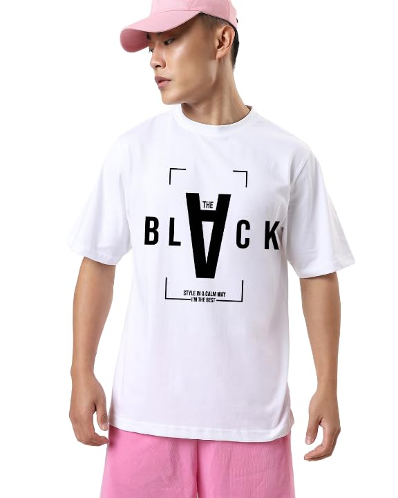 Status ApparelsOversized Tshirt for Men | Pure Cotton Printed Stylish Casual Outfit