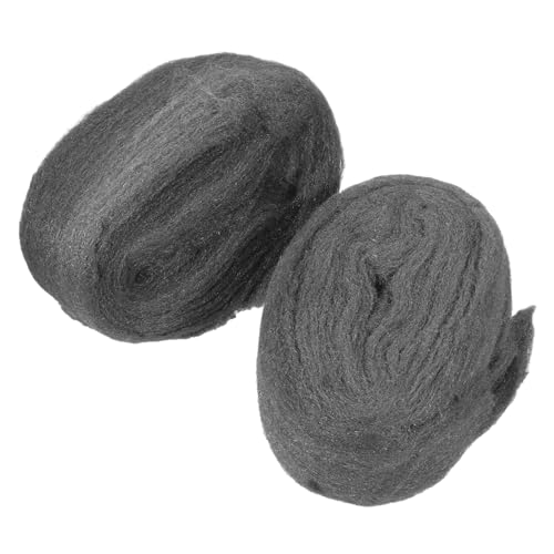 OSOLADY 2pcs Reusable Steel Wool Pads Coarse Wire Mesh for Polishing Wood Metal and Tiles Versatile Cleaning Tool for DIY Enthusiasts and Industrial Use