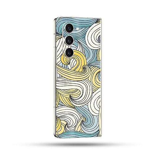 Image of MightySkins Skin Compatible with Samsung Galaxy Z Fold 5 Full Wrap - Puppy Fall | Protective, Durable, and Unique Vinyl Decal wrap Cover | Easy to Apply, Remove, and Change Styles | Made in The USA