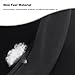 Ergocar Round Shape Carbon Fiber & Microfiber PU Leather Steering Wheel Cover Anti-Slip Car Steering Wheel Protector Breathable Sweat Absorbent Sport for Diameter 38cm（15