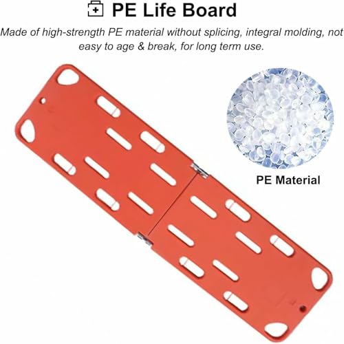 Tragbare Trage – tragbares Spineboard, Faltbare Wassertrage, schwimmende Notfalltrage (2-Fach faltbar)