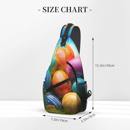 Bolso bandolera unisex negro tipo chest bag miniatura 2