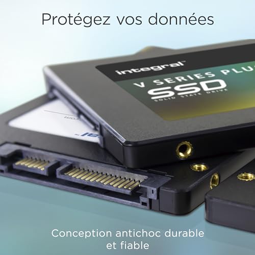 Image of Integral V Series V2 Plus 1TB 2.5 Inch Internal Solid State Hard Drive (SSD), Read 550MB /s, Write 520MB /s, SATA Interface 6Gb /s | Black