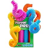 BunMo Pop Tubes Sensory Toys - OT's Choice for Fine Motor Skills Toys and Fidget Toys for Sensory Kids