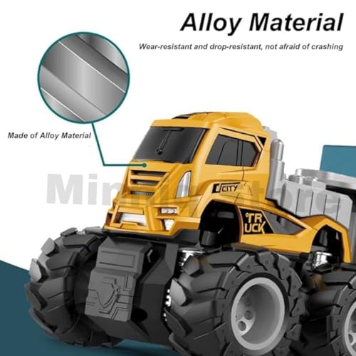 Image of Logistic Transport Truck 1:43 Metal Toys Alloy Diecast Truck Set Toy, Diecast Miniature Car Model Best Birthday Gift for Kids[Multicolor = Sent Any 1 Truck]