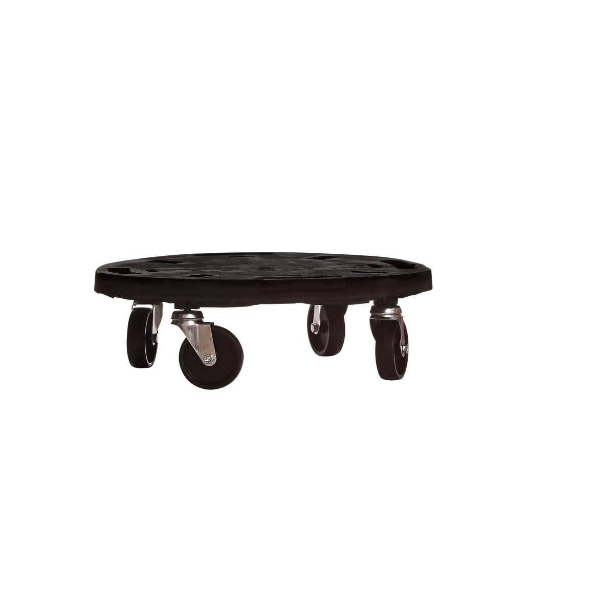 Plateau à roulettes rond Ø40 cm | Support roulant 275 kg en polypropylène antichoc | Déplacement plantes, meubles, charges lourdes