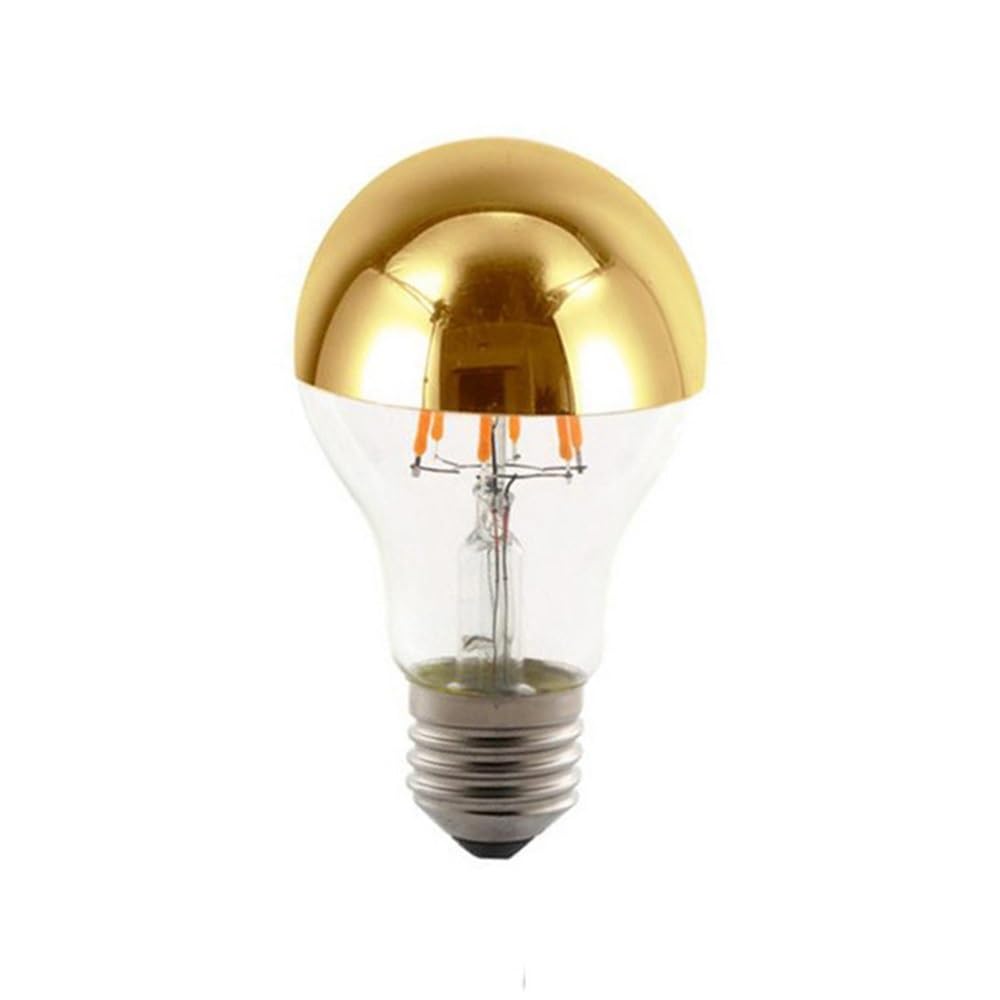 YSJX Lights Pack of 50 LED Bulb A60 AC220V 2W 4W 6W 8W Edison Bulb Top Semi-Golden Shadowless — view 2