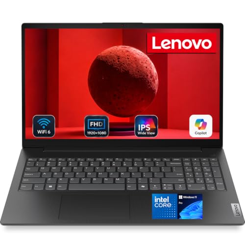 Image of Lenovo V15 Ultra Slim College Student Laptop | 15.6 inch Anti-Glare FHD Display | Powerful Intel Quad-Core Processor | 16GB DDR5 RAM | 512GB SSD | Wi-Fi 6, Ethernet, HDMI, All-Day Battery | Windows 11 Pro