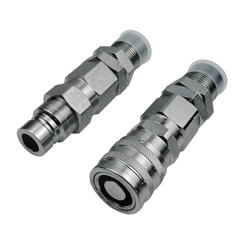 Image of Hydraulic Quick-Connect Coupler Compatible with John Deere 332 326D 280 332D 325 333D 270 328 328D 260 Replacement for AT312877 KV13884