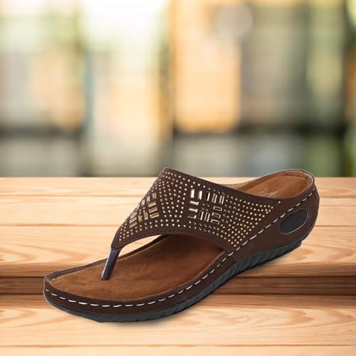 Image of TRASE Women's Fashion Slippers | Doctor Ortho Soft & Comfortable Slip-Ons for Women & Girls | Lightweight & Stylish, Diabetic & Orthopedic Footwear, Good for Knee & Foot Pain