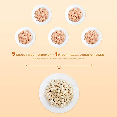 Jungle Calling Freeze Dried Cat and Dog Treats, Grain Free, Raw Single Ingredient Chicken, High Protein Snacks for… - Image 5