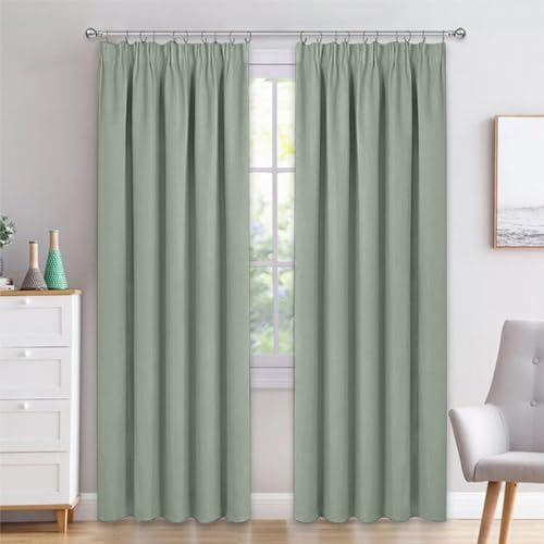 PONY DANCE Bedroom Blackout Thermal Curtains W66 X L90