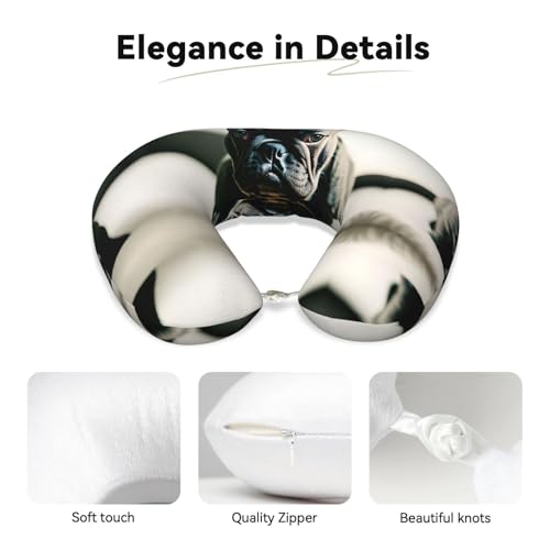 Almohada Cervical U de Espuma Viscoelástica Negra miniatura 4