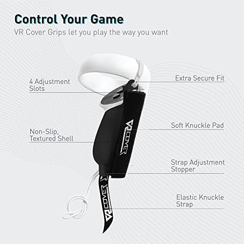 VR Cover Controller Grips for Meta / Oculus Quest 2 (Dark Grey)