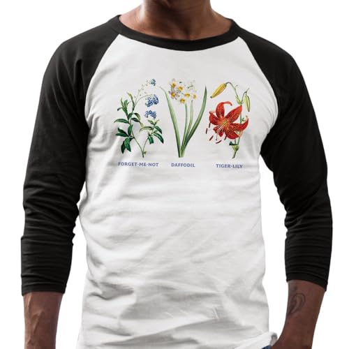 Subtle FDT Flowers Three-Quarter Raglan Sleeve Baseball Shirt Unisex miniatura 2