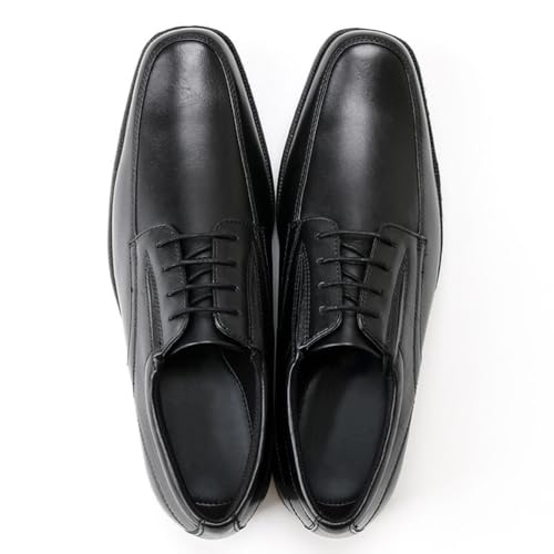 ENWIND Scarpe Oxford da Uomo Stringate Derby Basse Scarpe da Cerimonia Sposa da Uomo,Nero,43 EU