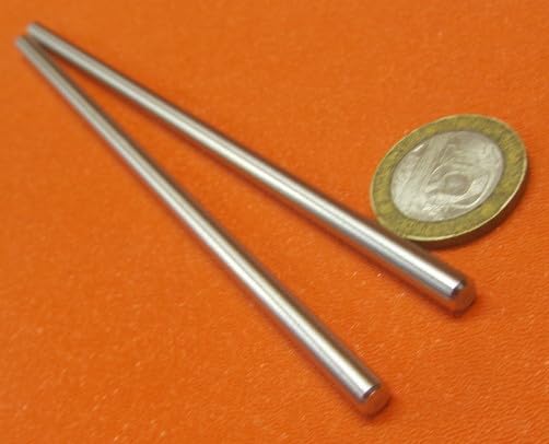 316 Stainless Steel Hardened Shaft .187" Diameter x 6" Long 4 pcs