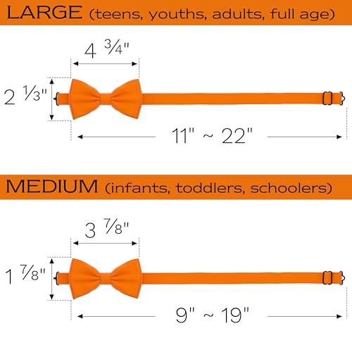 Image of Adam Young Men's Bow Ties Pre-Tied Style Formal Satin Classic Bowtie for Tuxedo Faux Silk