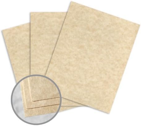 Astroparche Aged Card Stock - 8 1/2 x 11 in 65 lb Cover Vellum 30% Recycled 250 per Package