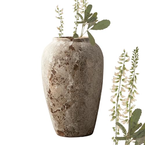 Jarrón Vintage para Flores | Decoración para Escritorio En Cerámica - Jarrón Rústico De Flores para Suelo,Coleccionistas Apartamento Tocador Repisa Estantería Cocina Salón Dormitorio Boda