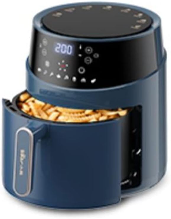 Air Fryer Home Air Fryer High Capacity Electric Oven Multifunctional Electric Fryer Oil-free Air Fryer (Color : Blue, Size : 4.6L) needed