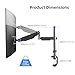 Pholiten Premium Single Monitor Arm for 13-32 Inch Computer Holds 22 lbs,Gas Spring Monitor Stand for Desk with Swivel/Tilt/Rotation, VESA 75x75 or 100x100mm