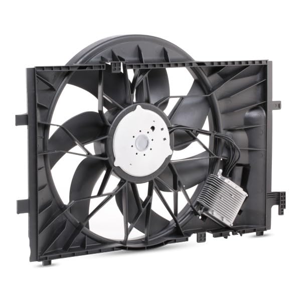 RIDEX 508R0085 Ventilador de motor con unidad de control con bastidor radiador (armazón) Motor sin escobillas Compatible con MERCEDES-BENZ Clase C Sedán W203
