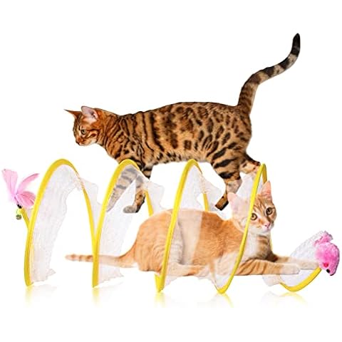 Havenfly Túnel en Espiral para Gatos con Juguetes Interactivos Cover