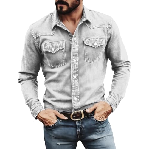 Chemise en jean homme idéale pour un look urbain casual et les sorties décontractées