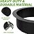 Poolergetic 36 inch Inner Fire Pit Ring, 40 inch Outer Large Round Steel Fire Pit Ring Insert Metal Fire Ring for Outdoor, Heavy Duty Fire Pit Ring Liner Rim