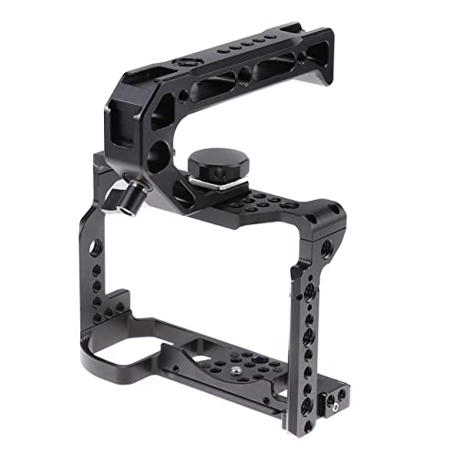 Camera gabbia video produzione di film stabilizzatore Rig in lega di con manico superiore scarpa Cold Shoe e viti da per Nikon alluminio