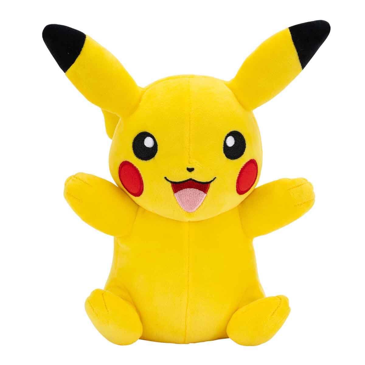 Pokemon Plush Pikachu - 20 cm High - Yellow/Red - Official Pokémon Plush Toy for Children 2+ Years