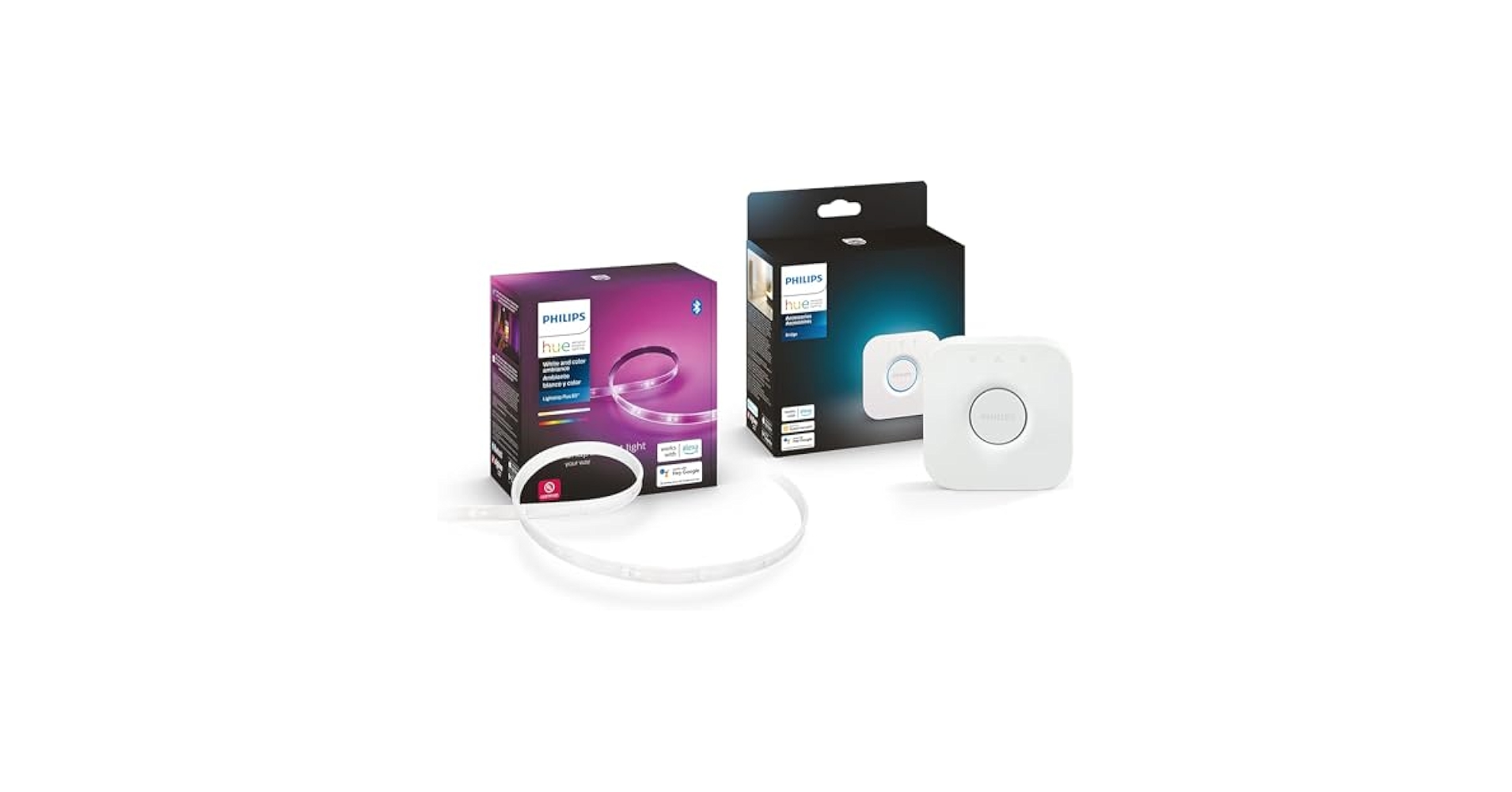 Amazon.com: Philips Hue Light Strip Plus Bundle - 6-Foot