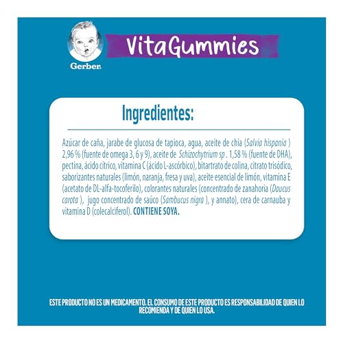 Vitamínicos, vitaminas con omega 3 para niños Marca Gerber (3)