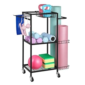 Weight Rack for Dumbbells Yoga Mat Storage Rack Ho...