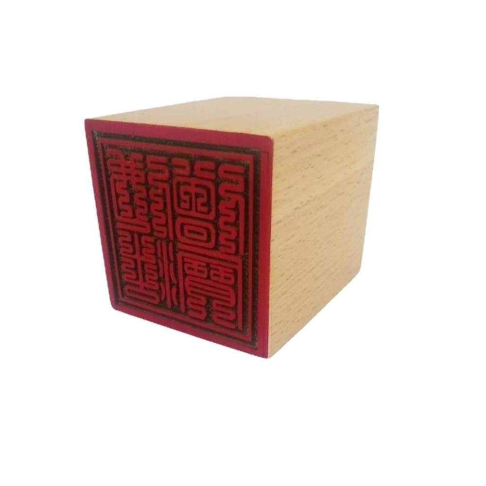 Taoistisches Siegel, 5cm Buddhistisches Siegel Buddhistischer Mönch Schatz Siegel Pfirsich Holz Siegel DREI Schatz Siegel