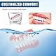 1 Satz Silikon Zahnprothesen,Silicone Reline Denture Set,Silikon Zahnprothese,Zahnersatz Zum Aufstecken,Zahnersatz Prothese Komplett,Silikon Zähne,für Ober- und Unterkieferprothesen
