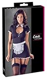 Flexible Gestaltung COTTELLI COSTUMES Zimmermädchen - 2-teiliges Dienstmädchen-Kostüm für Frauen, mit Spitzen-Details, enganliegend, schwarz/ weiß