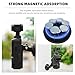 BRDRC Pocket 3 Magnetic Mount, Magnet Bracket Expansion Adapter Holder with Cold Shoe on Car, Railings, Refrigerators for DJI Osmo Pocket 3 Creator Combo Handle Accessories